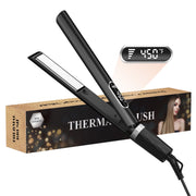 SKIMI Hair Straightener Flat Iron, Curling-5 Temp, Dual Voltage, Black - Fast Heating