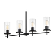 Minka Lavery Haisley 4 Light Island Pendant, Coal Finish, Traditional Style, Dimmable, 34 in, 4097-66A