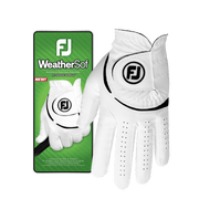FootJoy WeatherSof 2-Pack Men's Golf Gloves, White, Extra Large, Left Handed, 66174-XL