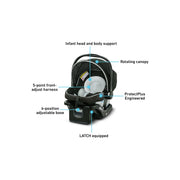 Graco SnugRide 35 Lite LX Infant Car Seat, Studio