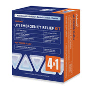 Cadence OTC 4-in-1 Urinary Tract Infection Emergency Relief Kit with Test Strips, Maximum Strength Pain Relief, Infection Control Tablets, pH Power Flush