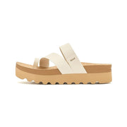 Reef Vista Hi Layla Women's Sandals, Asymmetrical Strappy Synthetic Upper, Vintage, Size 10, CJ8961