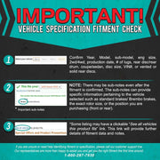 Dynamic Friction Company 5000 Advanced Low Metallic Brake Pads, Front or Rear Set, 4 Pieces, 1551-0688-00