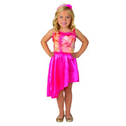 Jakks Pacific Wicked Glinda Blue Butterfly Dress for Girls, Ombre Satin and Tulle Layered Skirt, Sheer Long Sleeves with Ruffled Shoulders, Includes Silver Tiara and Wand, Size 4-6