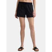 Time and Tru Womens High Rise Swim Shorts, Rich Black, XL