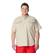 Columbia Bahama Short-Sleeve Button-Down Shirt - Fossil - M