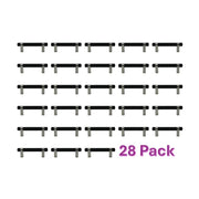 Better Homes & Gardens Cabinet Bar Pulls, Satin Nickel Finish, Alloy Steel, Rectangle, 5.32 in, Pack of 28