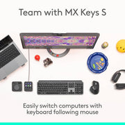 Logitech MX Master 4 Ergonomic Wireless Mouse with Customizable Haptic Feedback, Ultra-Fast MagSpeed Scrolling, USB-C Charging, Bluetooth, Black