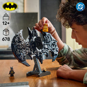 LEGO Batman Logo Building Toy, 678 Pieces, Classic and Golden Batman Minifigures, Super Hero Accessories, Wall-Mountable Display, Ages 12+, 76330