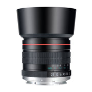 JINTU 85mm f1.8 Manual Focus Prime Telephoto Portrait Lens for Canon EF and EF-S Cameras, Black