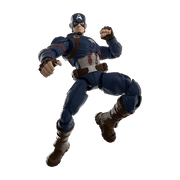 Blokees Champion Class Marvel Infinity Saga Captain America Snap-Fit Model Kit, 1:6 Scale, Blue, CC03