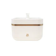 Beautiful WMB004W Pet Water Fountain with Removable Faucet, 3.8L Reservoir, Ultra-Quiet Filtration, Matte Off-White