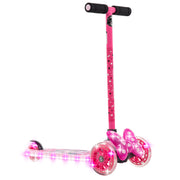 Huffy 58552 Disney Minnie 3-Wheel Lights and Sounds Tilt n Turn Scooter for Girls, Pink