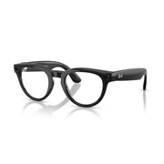 Ray-Ban Meta RW4013F Headliner Asian Fit Smart AI Glasses, Black Frame, Transitions Sapphire Lenses, Low Bridge Fit