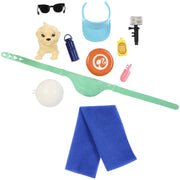 Barbie HPT50 Ken Doll With Surfboard & Puppy, Multicolor