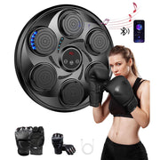 LNOW Adults/Kids Music Boxing Machine with Boxing Gloves, Black - Bluetooth Connectivity
