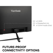 ViewSonic VX2428A 24 Inch IPS Full HD Gaming Monitor, 180Hz Refresh Rate, 0.5ms Response Time, FreeSync Premium, HDR10, Flicker-Free, Blue Light Filter, HDMI 1.4 and DisplayPort