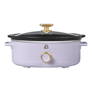 Beautiful 29251 2.5 Qt Dip and Serve Manual Slow Cooker, Lavender, 3 Heat Settings, Dishwasher Safe