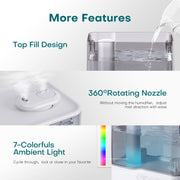 ALROCKET 5L Ultrasonic Cool Mist Humidifier with 360 Rotating Dual Nozzles, Essential Oil Diffuser, Nightlight, Quiet 25dB Operation, Top Fill, White, DH-JS20