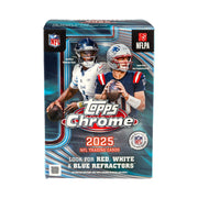 Topps 2025 Chrome NFL Football Value Box, Autographed Rookie and Veteran Cards, Chrome Finish