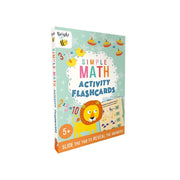 Igloo Books Bright Bee Simple Math Activity Flashcards with Slide Tabs, Addition, Subtraction, Multiplication, Colorful Illustrations, Ages 5 and Up