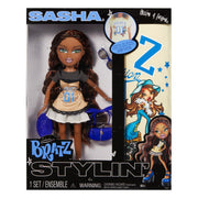 MGA Entertainment Bratz Stylin Sasha Fashion Doll with Customizable Graphic Tee, Brown Eyes, Long Wavy Hair, Accessories, Adult XL Shirt