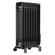 Pelonis Digital Electric Oil-Filled Radiant Space Heater, 1,500 Watt, Black, Remote Control, 3 Heat Settings, HO-0280