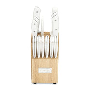 Cuisinart CEW3R-15P3 Classic Triple Rivet Stainless Steel 15 Piece Knife Block Set, Ergonomic Handles, Sharpening Steel, Wooden Countertop Block, CEW3R-15P3