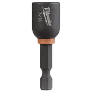 Milwaukee SHOCKWAVE Magnetic Nutdriver, 7/16 in Tip, 1-7/8 in Length, Pack of 10, Black Powder-Coated, 49-66-0506