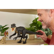 Mattel Jurassic World Hammond Collection Dilophosaurus Action Figure with Articulated Joints and Two Swappable Heads, Deluxe Design, JKM93