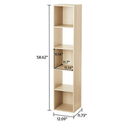 Mainstays MS5336278612066 5 Cube Vertical Storage Organizer, Spring Pine