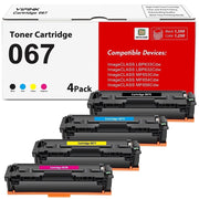Toner Bank Compatible Canon 067 067H Toner Cartridge 4-Pack, Black Cyan Magenta Yellow, High Yield for ImageCLASS MF656Cdw MF654Cdw MF653Cdw LBP633Cdw LBP632Cdw MF650C LBP630C