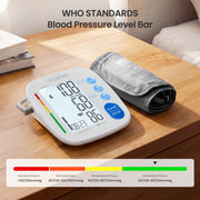 RENPHO Blood Pressure Monitor, Upper Arm, Two Extra Large Adjustable Cuffs 9-17in & 16-21in, LCD Display, Dual User Memory with 199 Readings Each, White, TMB-2287-K