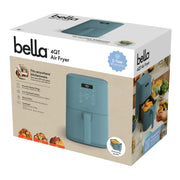 bella 4 Qt Slim Digital Air Fryer with EverGood Ceramic Nonstick Coating, 6 Preset Cooking Options, Surf