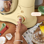 Made By Gather Beautiful 3.5 Qt Tilt-Head Stand Mixer, 12 Speeds, 300W Motor, Stainless Steel Bowl, Buttercream, 29422