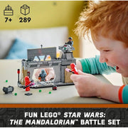 LEGO 6470440 Star Wars Paz Vizsla and Moff Gideon Battle Mandalorian Building Toy Set, 289-pc
