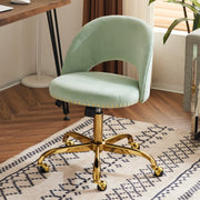 Ktaxon Adjustable Office Flannel Computer Desk Chair, Green for Study Make-up Light