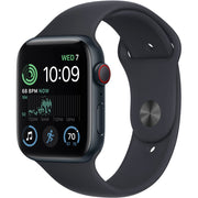 Apple Watch SE 2 Cell 44mm Midnight Aluminum - Midnight Sport Band MXG23LL/A