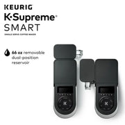 Keurig 500.0367509 K-Supreme SMART Coffee Maker, MultiStream Technology, Brews 6-12oz Cup Sizes, Black