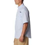 Columbia PFG Super Tamiami Short-Sleeve Button-Down Shirt - Vivid Blue Multi Gingham - XXL