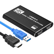 DIGITNOW 4K Audio Video Capture Card, HDMI USB 3.0 Video Capture Device, Full HD 1080P, Microphone Input, Black, V316