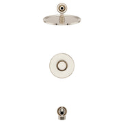 Pfister Tenet Tub and Shower Trim Package, 1.8 GPM Single Function Rain Shower Head, Brushed Nickel, LG89-8TNTK