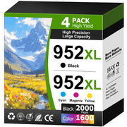 HIPAGE hp 952xl ink cartridges Combo Pack for Officejet 8710 7740 Printer (4 Pack)