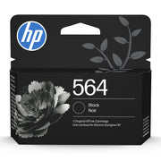 HP 564 Black Ink Cartridge, Monochrome, 250 Page Yield, Compatible with HP Photosmart Printers, CB316WN#RFD
