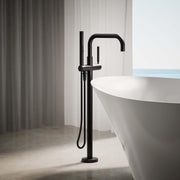 Kohler K-T97328-4-BL Purist Bathtub Faucet, Matte Black