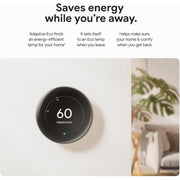 Google CE911542 Nest Learning Thermostat (4th Gen) w/Nest Temperature Sensor (2nd Gen) Silver