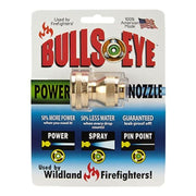 Bullseye Brass 4-Pattern Adjustable High-Pressure Fireman's Hose Nozzle, 1.25 Inch, 810C