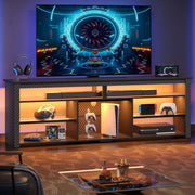 Bestier L102818J-BDCF LED 70-In Gaming Entertainment Center For TV up to 75-In, Carbon Fiber