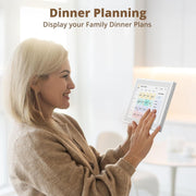 EKASN 10.1 Digital Calendar Chore Chart, 1080P FHD Interactive Touchscreen Smart Family Planner, White, TP10