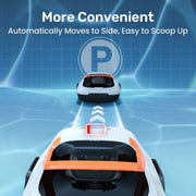 Gosvor Cordless Robotic Pool Cleaner for Above Ground Pools, Automatic Pool Vacuum Robot, 90 Mins Runtime, White, X1S